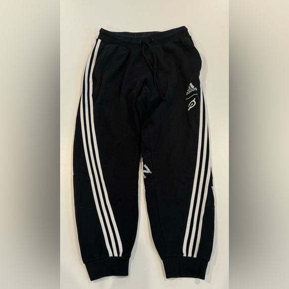 adidas Other - 2/$20 Adidas x Peloton Jogger Men S Black White Pants Baggy Track Sweatpants